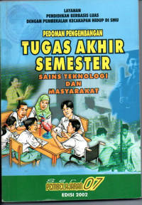 PEDOMAN PENGEMBANGAN TUGAS AKHIR SEMESTER - SAINS TEKNOLOGI DAN MASYARAKAT