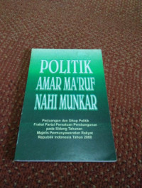 POLITIK AMAR MA'RUF NAHI MUNKAR