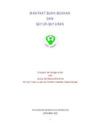 E-BOOK MANFAAT BUAH-BUAHAN DAN SAYUR-SAYURAN