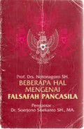 Beberapa hal mengenai falsafah Pancasila