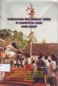 KEBUDAYAAN MASYARAKAT SUNDA DI KABUPATEN LEBAK JAWA BARAT