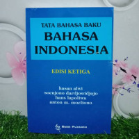 Tata Bahasa Baku  Bahasa Indonesia